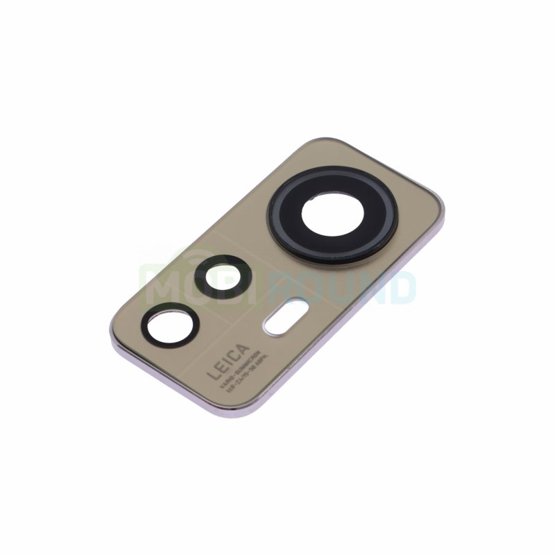 Стекло задней камеры для Xiaomi 12 / 12X (в рамке) розовый