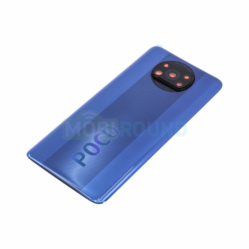 Задняя крышка для POCO X3 NFC / X3 Pro, синий, AAA
