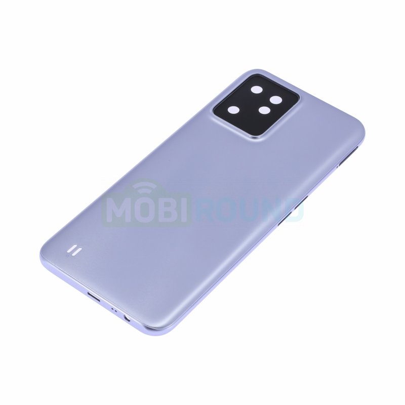 Задняя крышка для Realme C31, серебро, AA