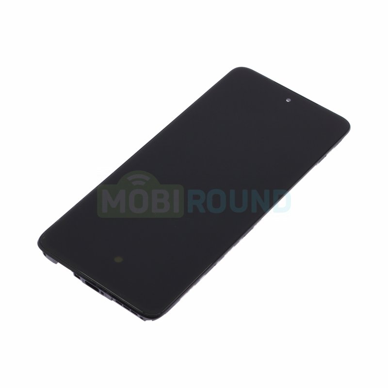 Дисплей для Motorola Moto G72 (в сборе с тачскрином) в рамке, черный, AAA