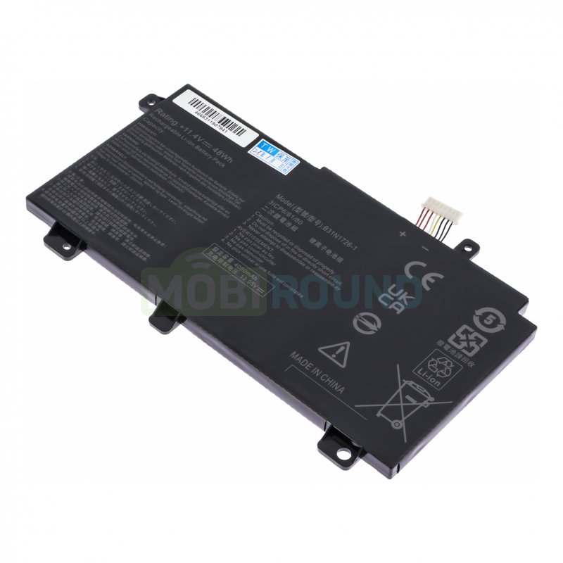 Аккумулятор для ноутбука Asus FX504 / FX505 / FX80 и др. (B31N1726) 11.4 В, 4100 мАч