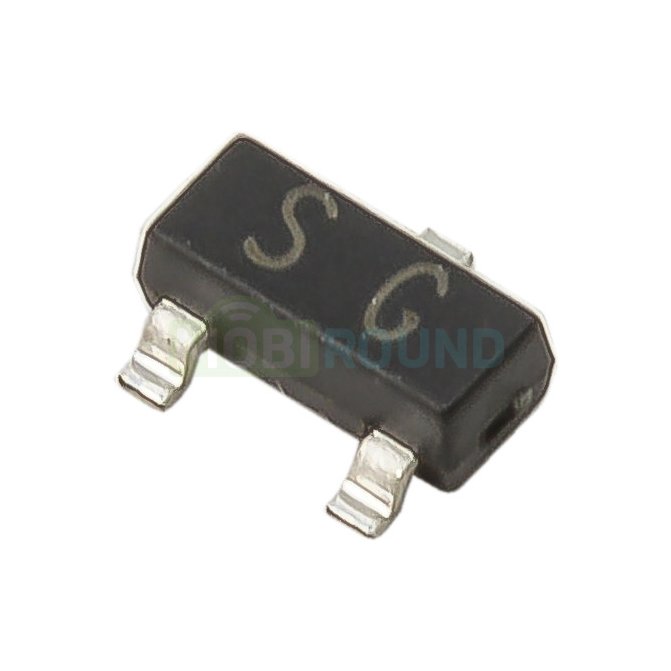 Биполярный транзистор JCET PNP 50 В/0.15 А (2SA1162 (SOT-23))