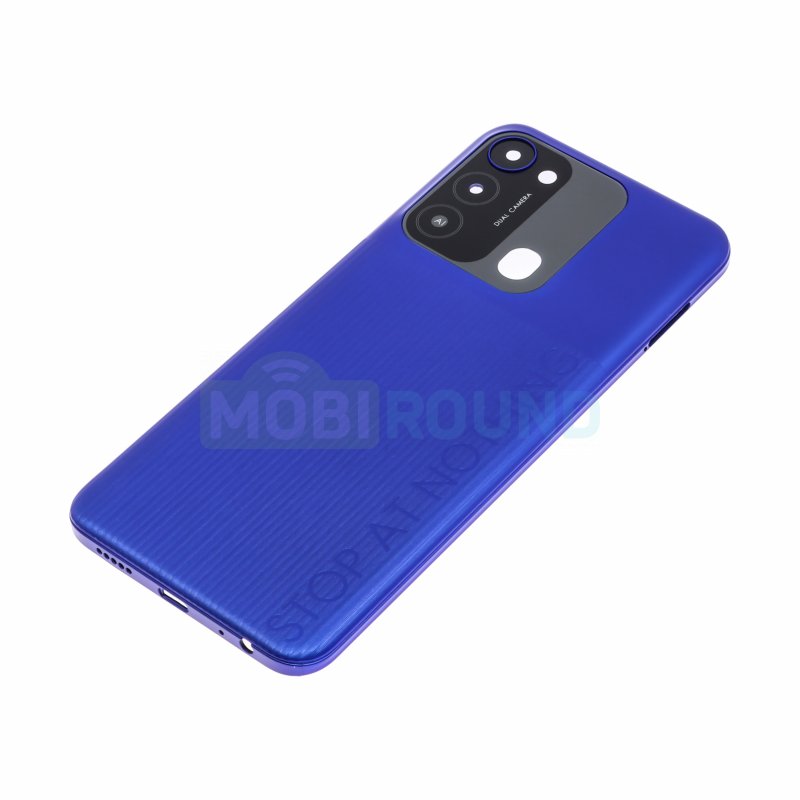 Задняя крышка для Tecno Spark 8C, синий, AAA