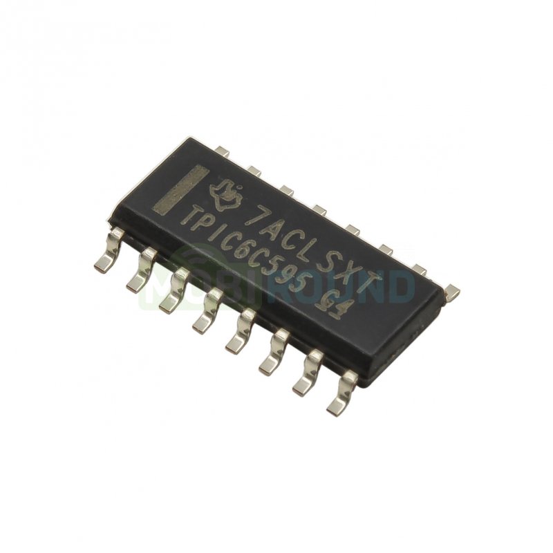 Сдвиговый регистр TI 8-бит с открытым стоком (TPIC6C595DR (SO-16))