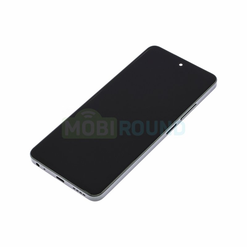 Дисплей для Realme C67 4G (в сборе с тачскрином) в рамке, серый, AAA