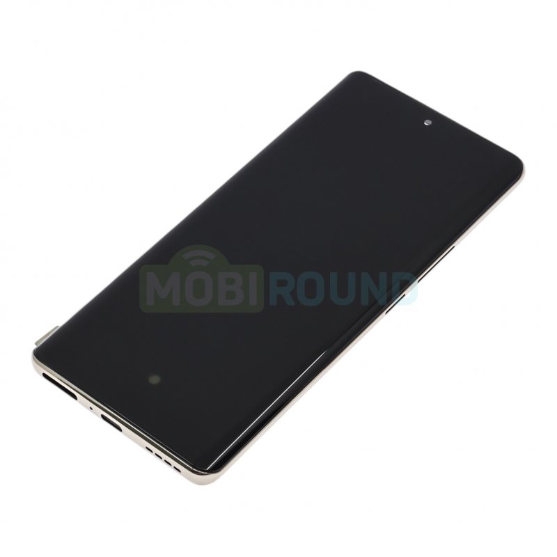 Дисплей для Infinix Zero 30 4G (в сборе с тачскрином) в рамке, золото, AAA