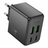 Сетевое зарядное устройство (СЗУ) Hoco CS18A QC3.0 (2 USB / 2 Type-C PD), 3 А