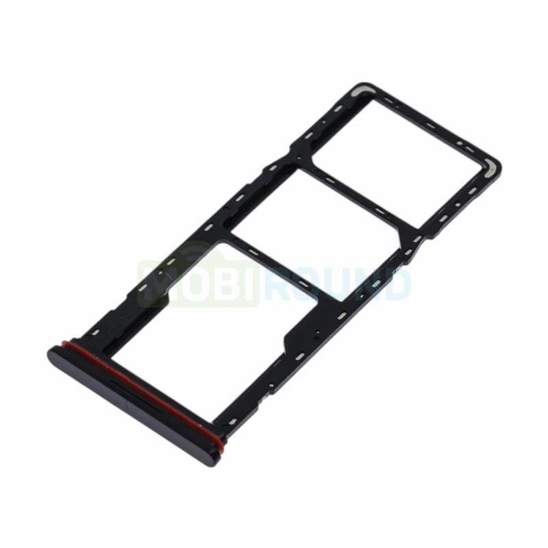 Держатель сим карты (SIM) для Infinix HOT 60 Pro 4G, черный