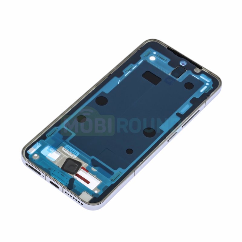 Рамка дисплея для Xiaomi 14 5G (в сборе) серебро