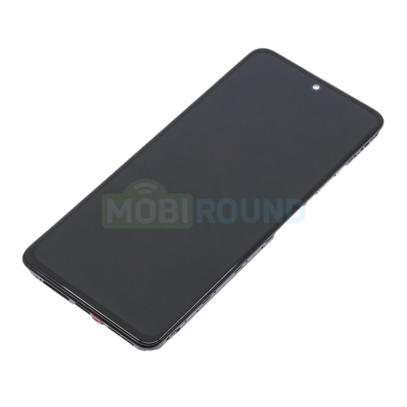 Дисплей для Xiaomi Redmi Note 12 Pro 4G (в сборе с тачскрином) в рамке, черный, 100%