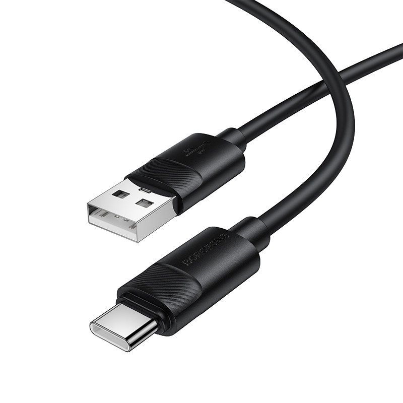Дата-кабель Borofone BX123 USB-Type-C, 1 м, черный