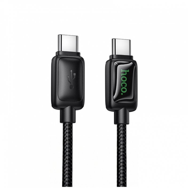 Дата-кабель Hoco U146 Type-C-Type-C, 1.2 м, черный