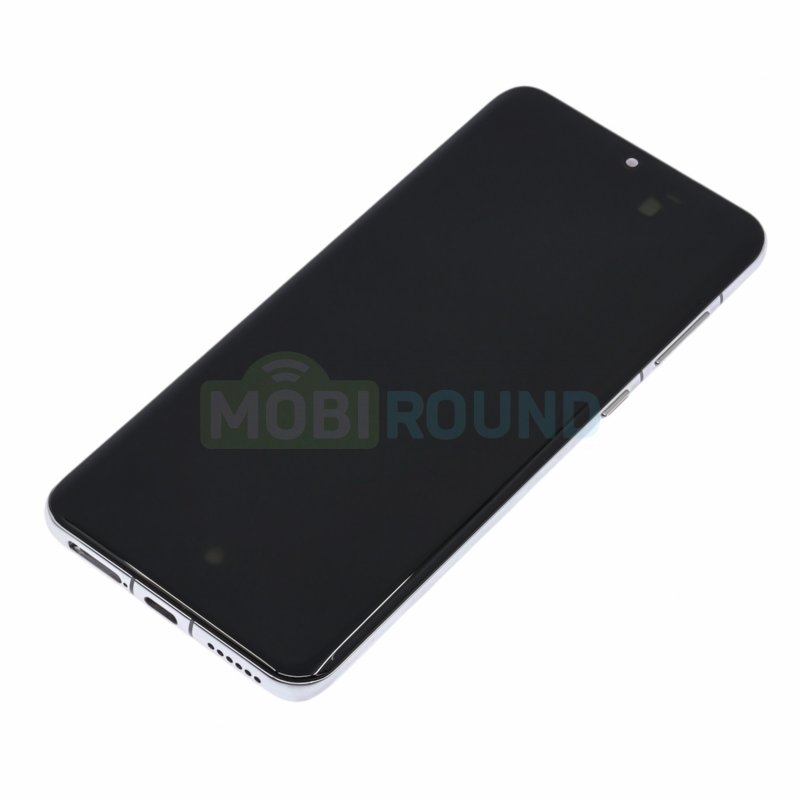 Дисплей для Huawei P60 Pro 4G (в сборе с тачскрином) в рамке, белый, 100%
