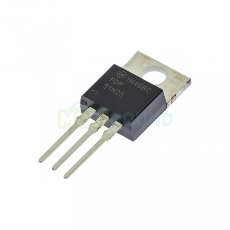 Полевой транзистор ONS N-MOSFET 250 В/51 А (FDP51N25 (TO-220))