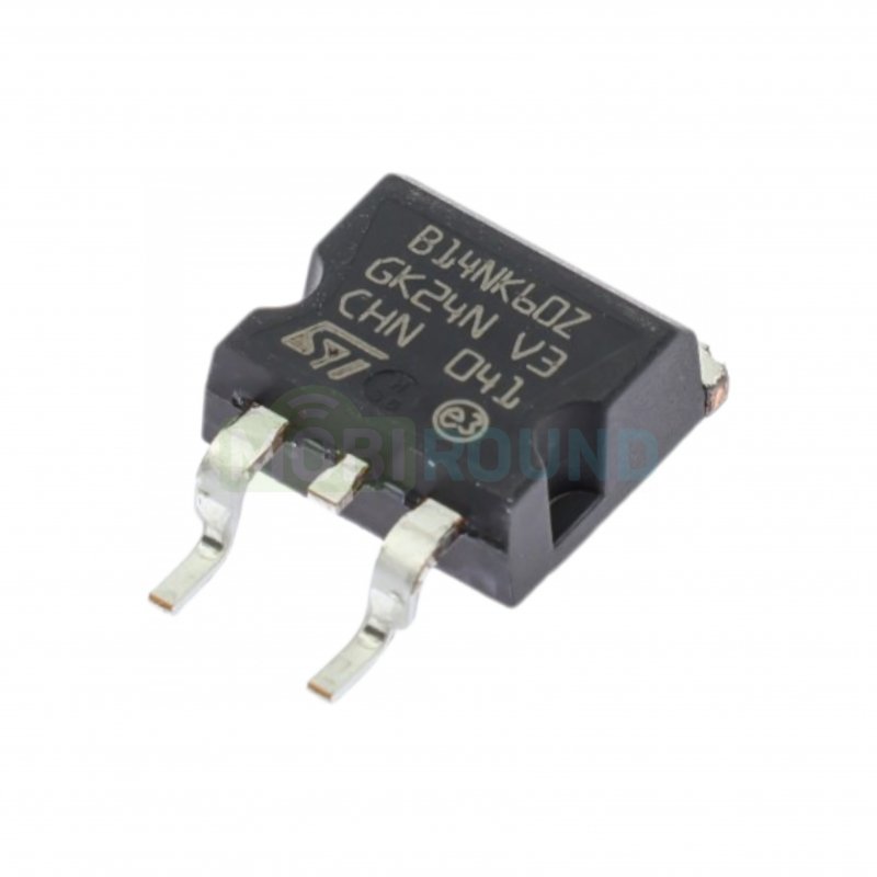Полевой транзистор STM N-MOSFET 600 В/13.5 А (STB14NK60ZT4 (D2-PAK))