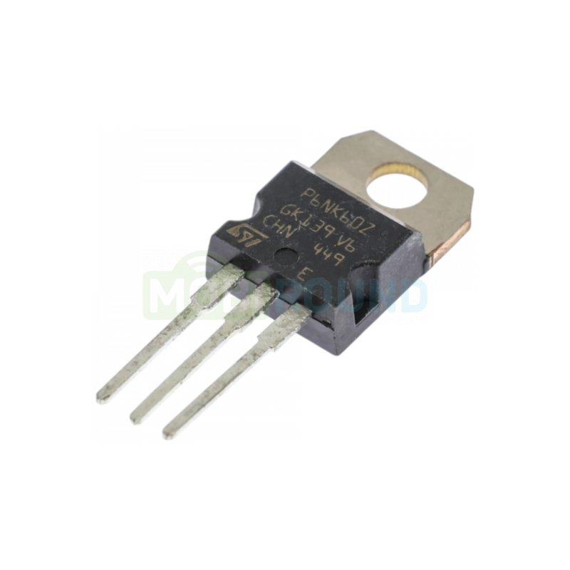 Полевой транзистор STM N-MOSFET 600 В/6 А (STP6NK60Z (TO-220))