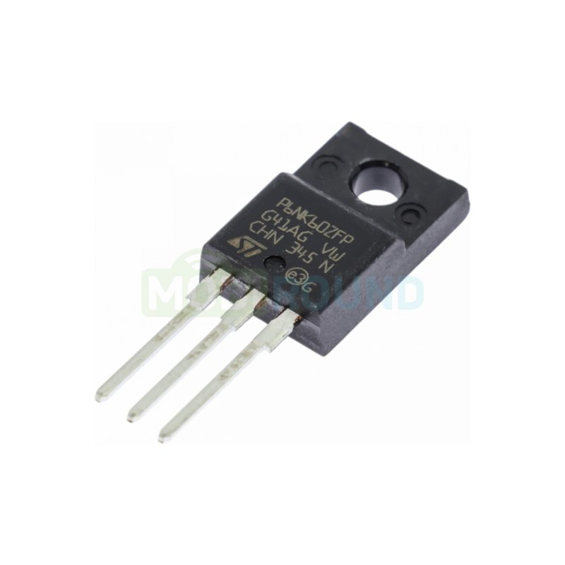 Полевой транзистор STM N-MOSFET 600 В/6 А (STP6NK60ZFP (TO-220FP))