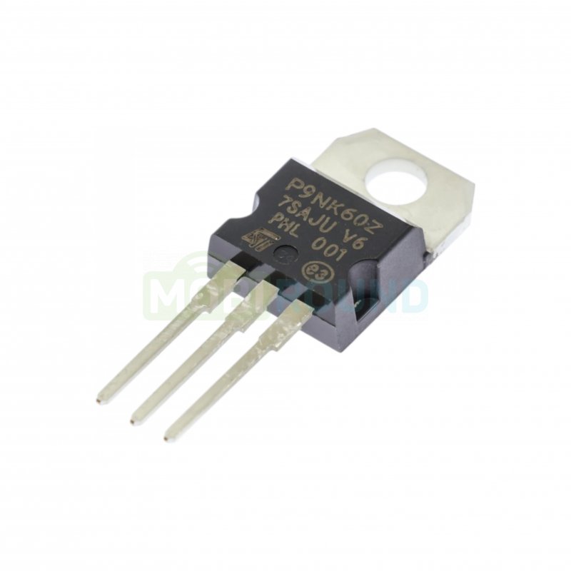 Полевой транзистор STM N-MOSFET 600 В/7 А (STP9NK60Z (TO-220))