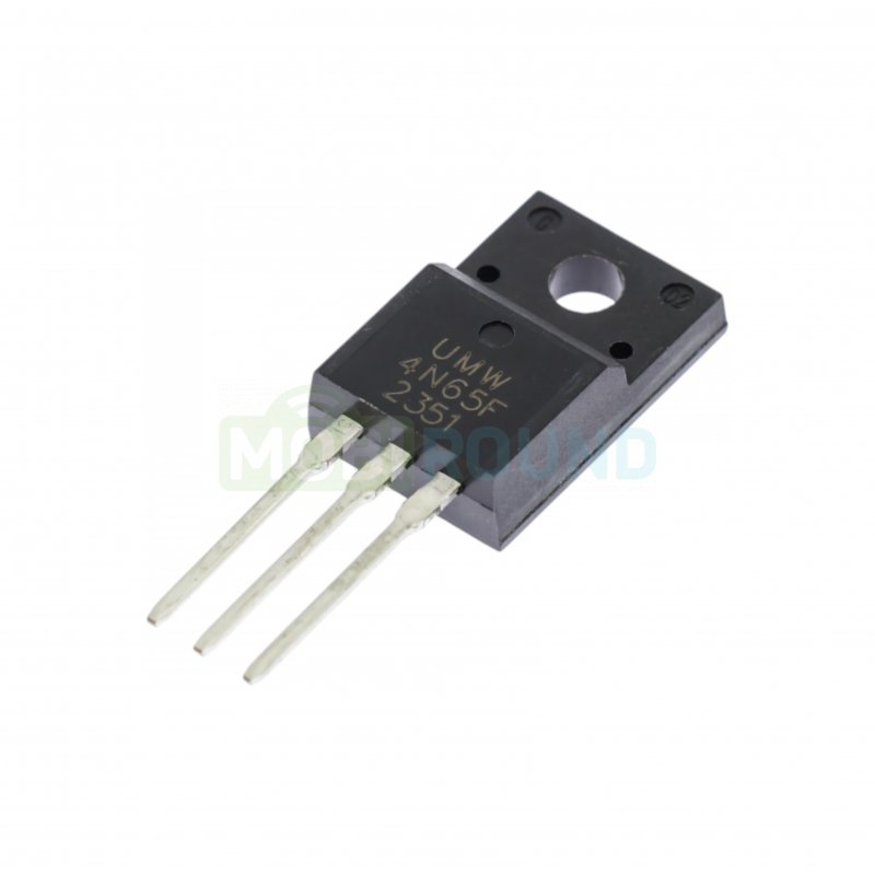 Полевой транзистор UMW N-MOSFET 650 В/4 А (4N65F (TO-220FP))