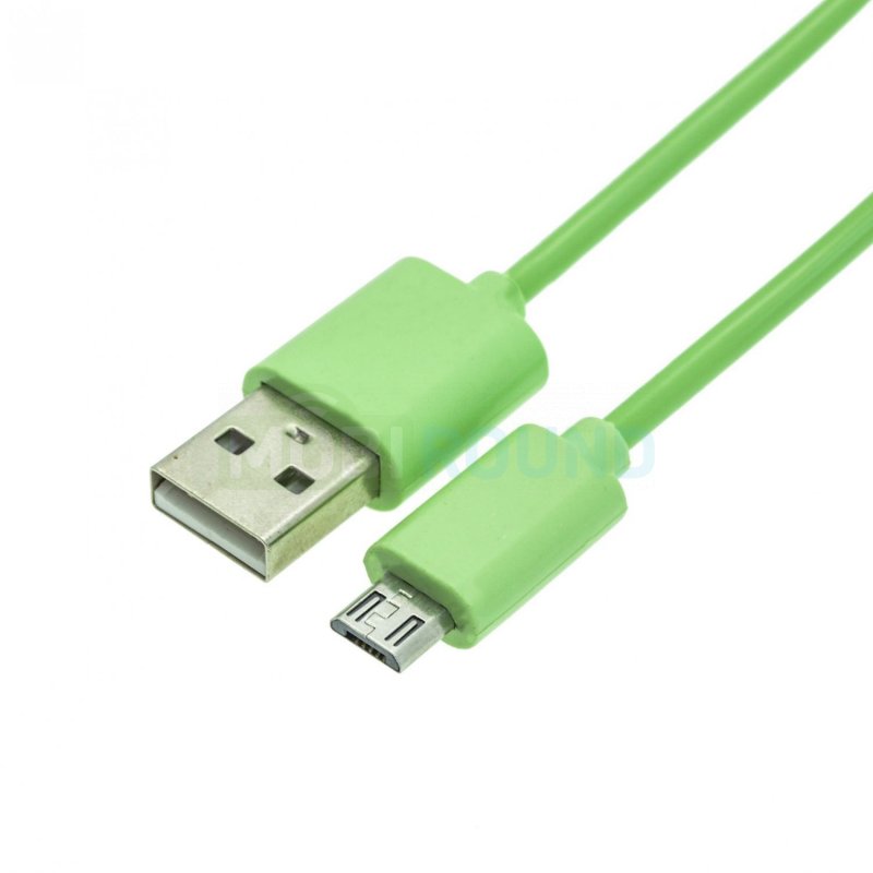 Дата-кабель USB-MicroUSB, 1 м, зеленый