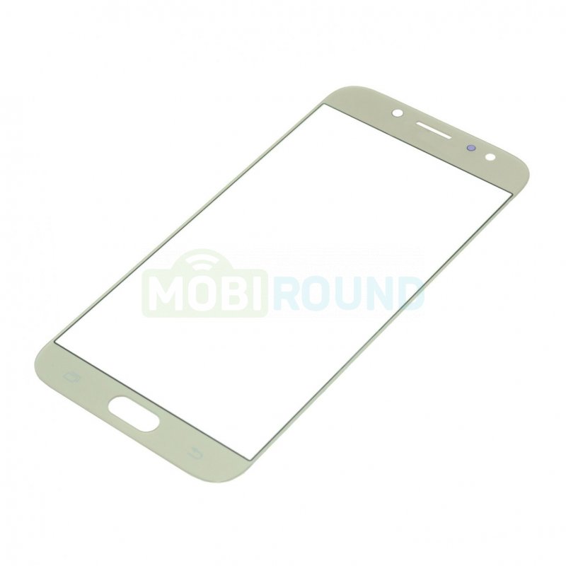 Стекло модуля для Samsung J730 Galaxy J7 (2017) золото, AA