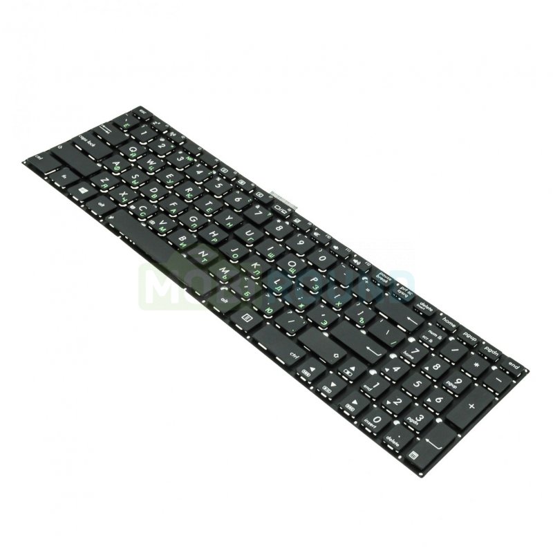 Клавиатура для ноутбука Asus X551 / X553 / X555 и др., черный, Длина шлейфа: 11.5 см