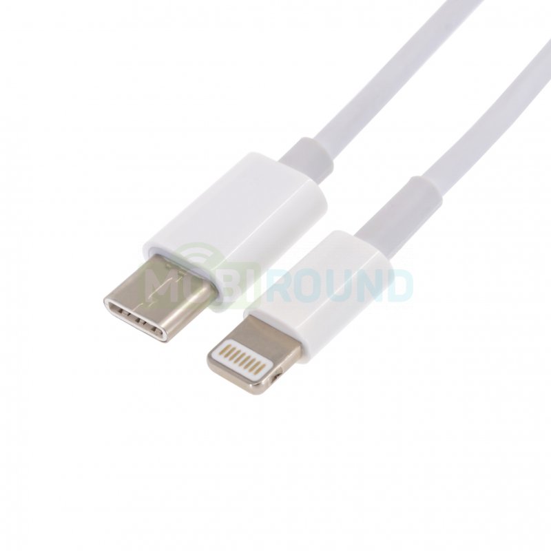 Дата-кабель Type-C-Lightning, 1 м, белый, AA