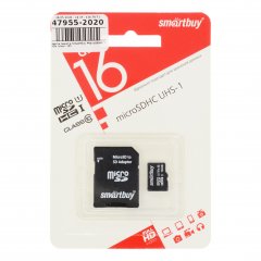 Карта памяти Smartbuy MicroSDHC 16Gb (class 10)