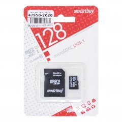 Карта памяти Smartbuy MicroSDXC 128Gb (class 10)