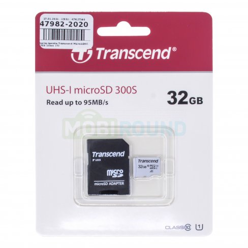 Карта памяти Transcend MicroSDHC 32Gb (class 10)