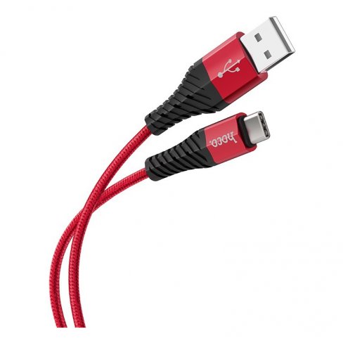 Дата-кабель Hoco X38 USB-Type-C (3 А), 1 м (красный)