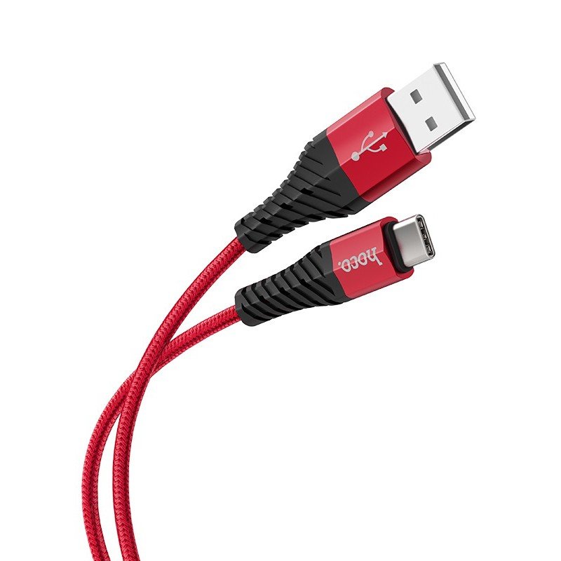 Дата-кабель Hoco X38 USB-Type-C (3 А) 1 м, красный