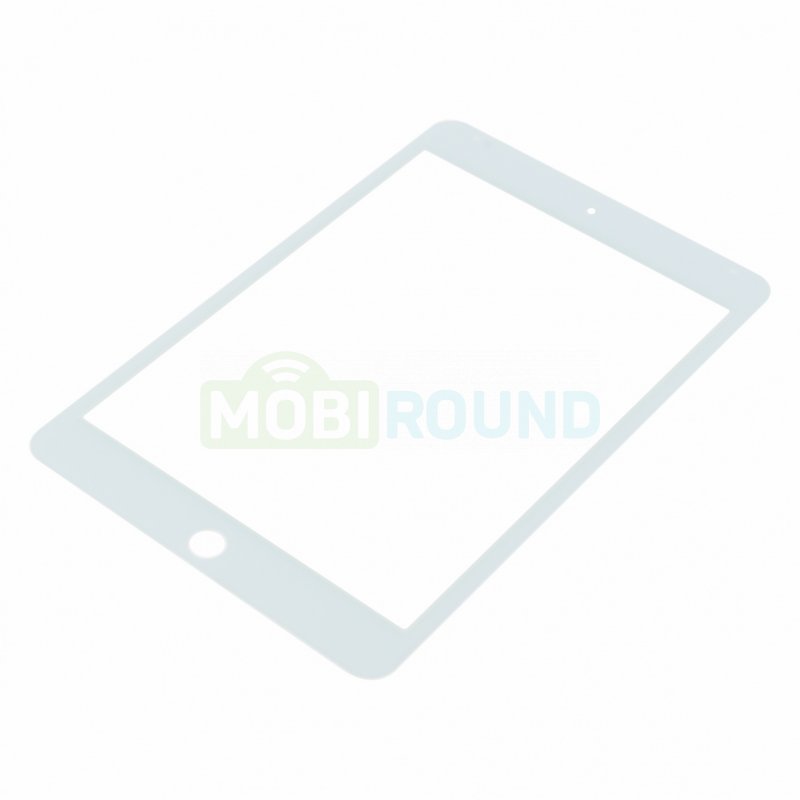 Стекло модуля для Apple iPad mini 4 / iPad mini 5 (2019) белый, AA