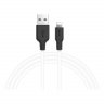 Дата-кабель Hoco X21 Plus USB-Lightning (высокопрочный / силикон), 1 м