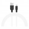 Дата-кабель Hoco X21 Plus USB-MicroUSB (высокопрочный / силикон), 1 м
