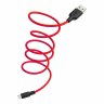 Дата-кабель Hoco X21 Plus USB-MicroUSB (высокопрочный / силикон), 1 м