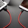 Дата-кабель Hoco X21 Plus USB-MicroUSB (высокопрочный / силикон), 1 м