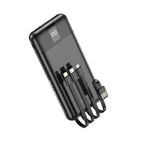 Внешний аккумулятор Borofone BJ20 (встроенный кабель Lightning/MicroUSB/Type-C/USB Type-A) (10000 мАч)