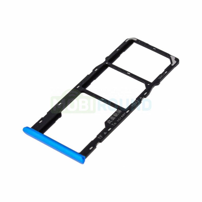 Держатель сим карты (SIM) для Realme 6i, синий