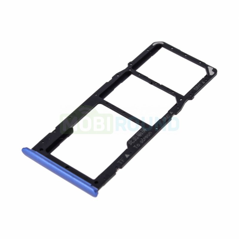 Держатель сим карты (SIM) для Realme 7, синий