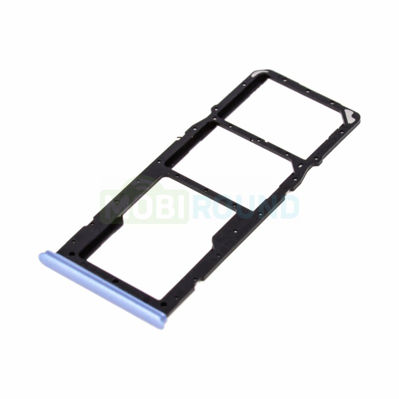Держатель сим карты (SIM) для Realme 7i, синий