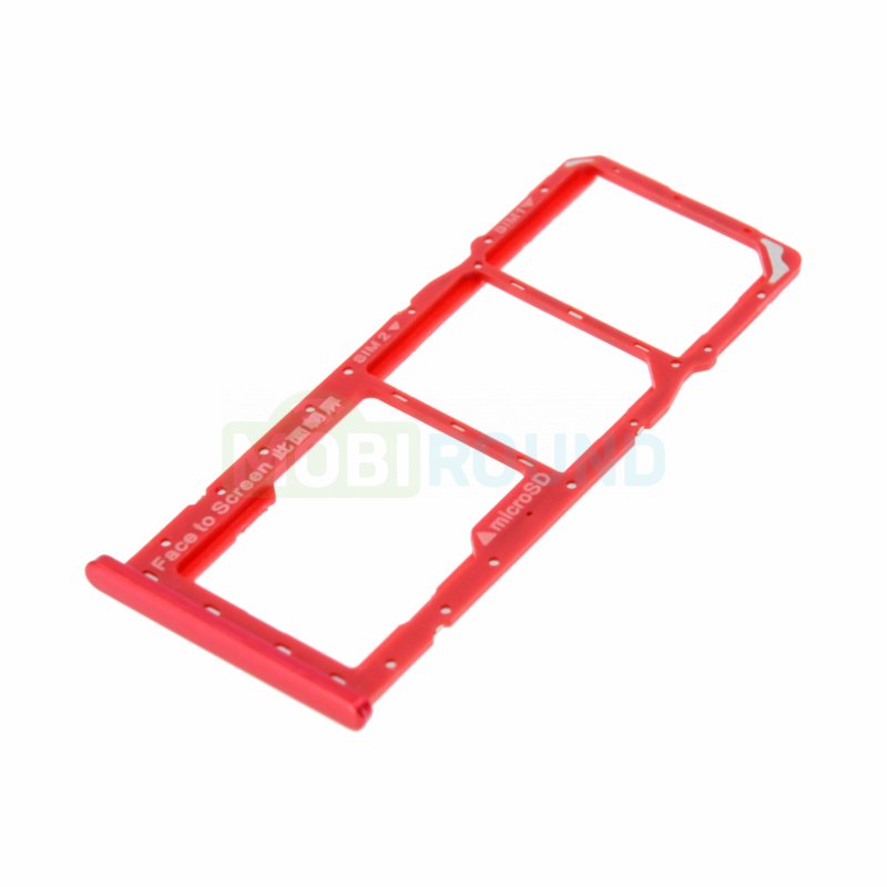 Держатель сим карты (SIM) для Realme C2, красный