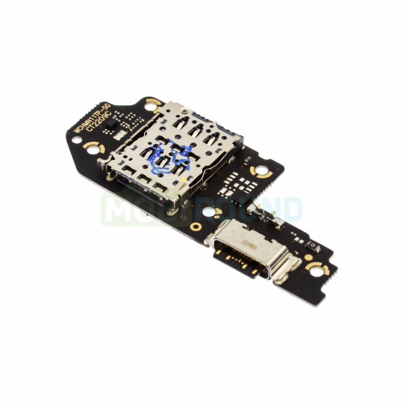 Шлейф для POCO X4 GT + разъем зарядки + разъем SIM + микрофон, AA