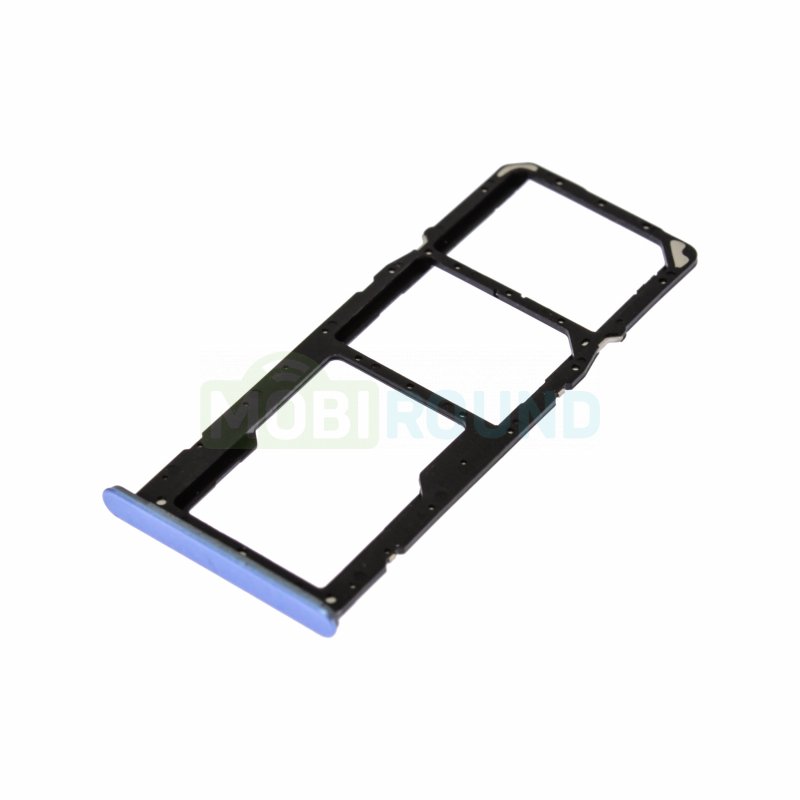 Держатель сим карты (SIM) для Realme C35, синий