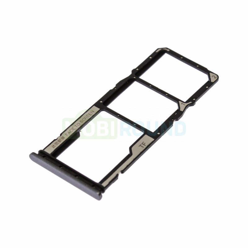 Держатель сим карты (SIM) для Xiaomi Redmi 10A, черный