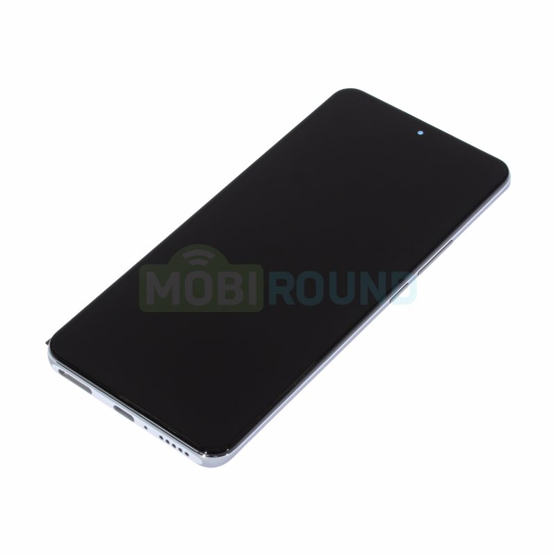 Дисплей для Xiaomi 12T / 12T Pro (в сборе с тачскрином) в рамке, серебро, 100%