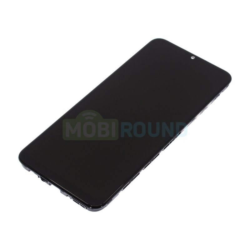 Дисплей для Samsung A042 Galaxy A04e (в сборе с тачскрином) в рамке, черный, AA