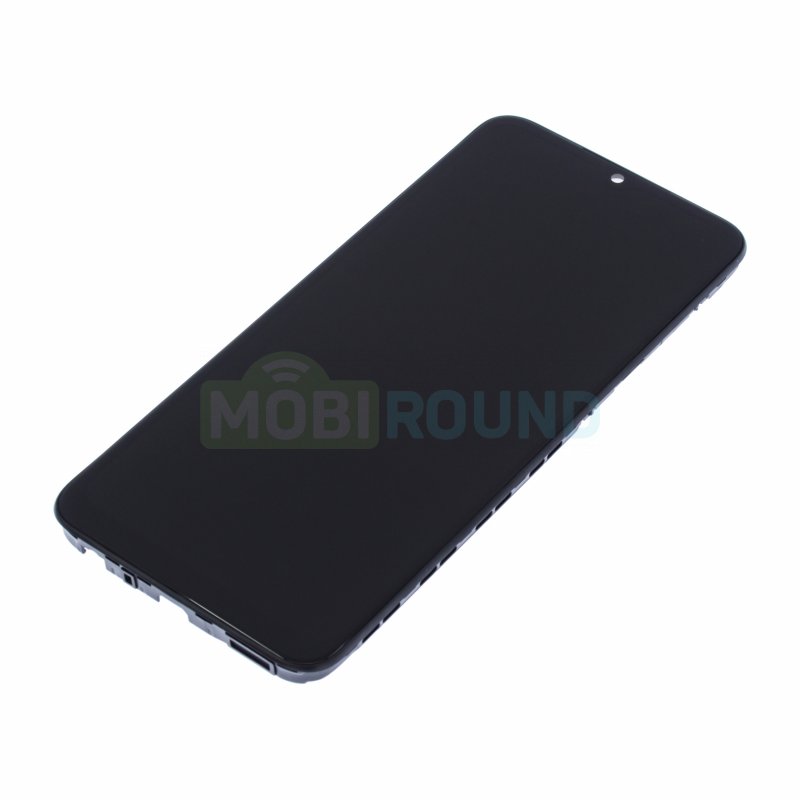 Дисплей для Samsung A032 Galaxy A03 Core (в сборе с тачскрином) в рамке, черный, AAA