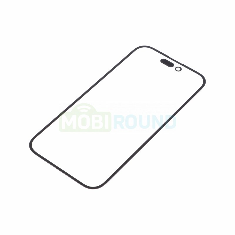 Стекло модуля + OCA для Apple iPhone 15 / iPhone 16, черный, AAA