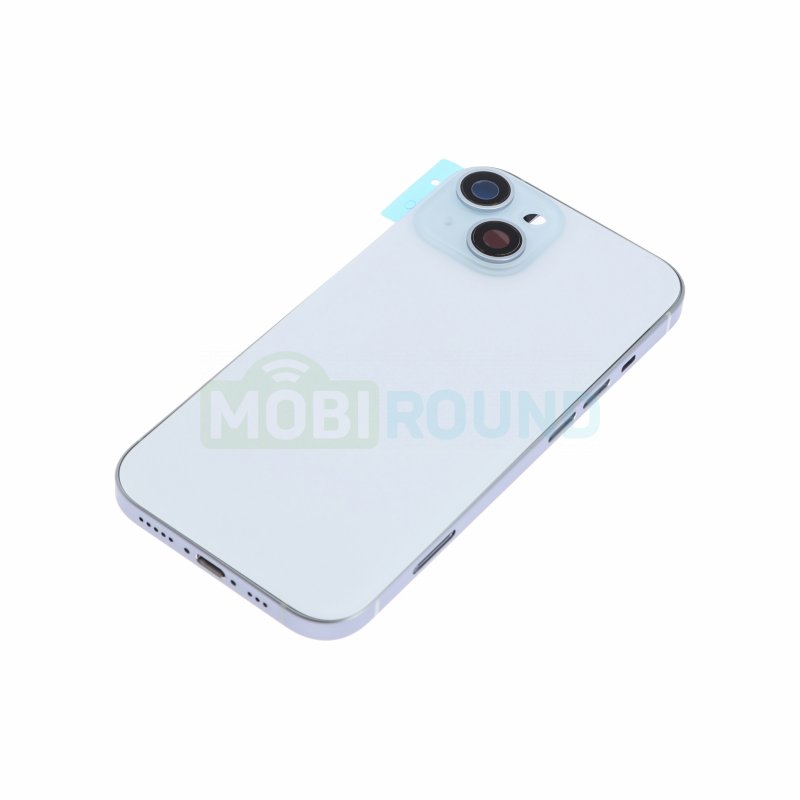 Корпус для Apple iPhone 15, голубой, AAA